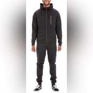 NWT Men’s Full Zip Hooded/Jogger Two Piece Set- Black
